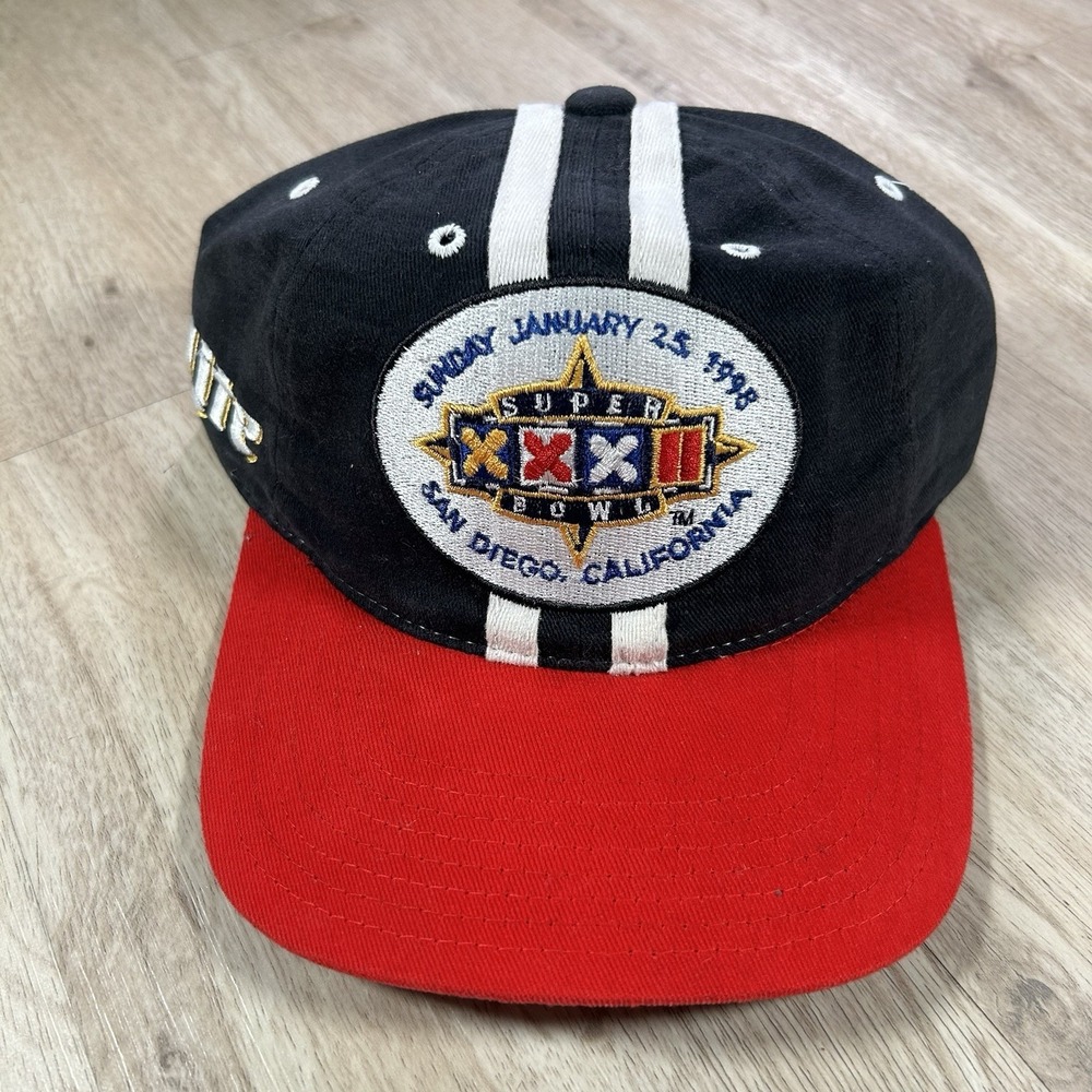 VTG‎ 1998 San Diego Super Bowl Strapback Hat NFL Miller Lite Pro Player Blue Cap